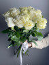 Букет из 15 белых роз (80 см)
