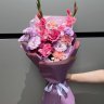 Нежный букет с гладиолусами