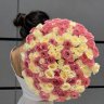 101 премиум пионовидных роз