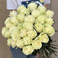 Розы Эквадор 35 шт (60 см) с доставкой в Краснодаре