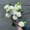 Премиальный свадебный букет с пионами