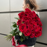 25 красных роз (80см)