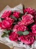 Букет с розами «Малиновый вкус» 
