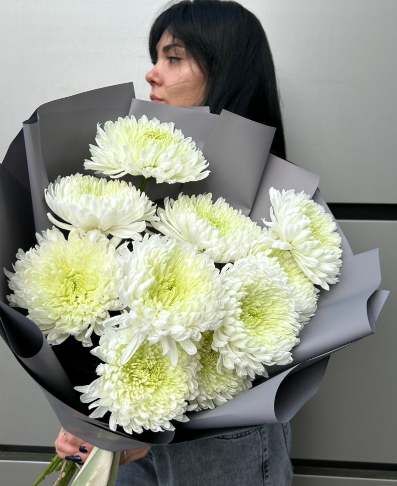 11 одноголовых хризантем