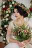Букетик невесты с кустовой розой